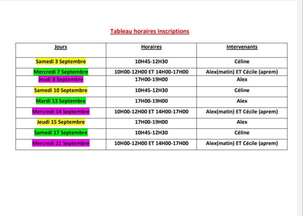 Inscriptions
